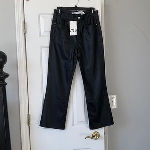 ZARA Black Leather Pants